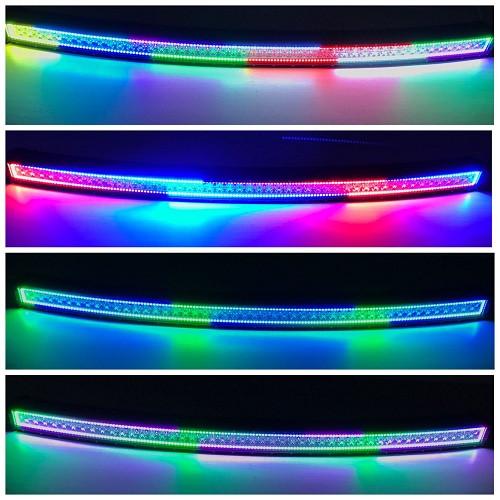 54" Curved RGB Chasing Halo Light Bar