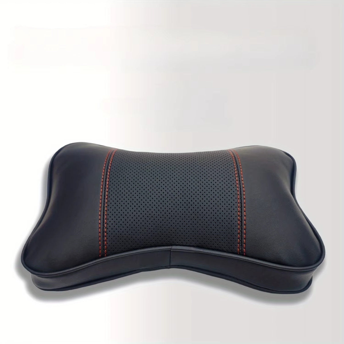 Breathable leather car headrest with adjustable elasticity. Provides neck support & comfort. Stylish upgrade for any car interior.