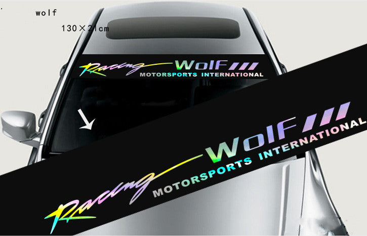 Car  Rear   Reflective Personality Car Stickers   Front Windshield Decals
