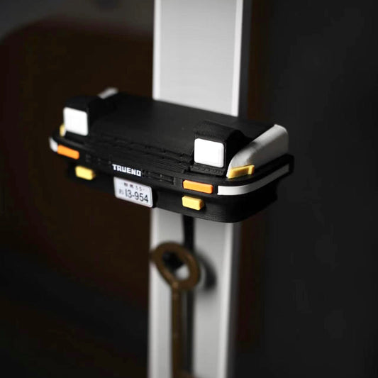 Initial D AE86 wall-mounted key hanger. Unique JDM gift for anime fans & car enthusiasts.