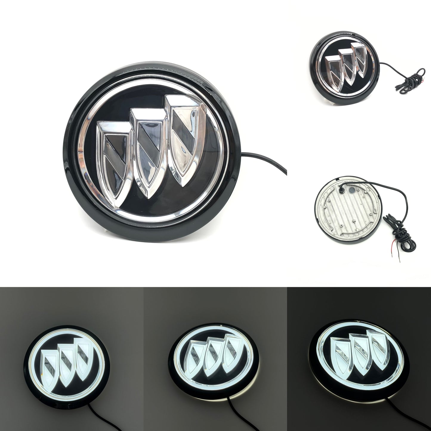 Buick Logo Front Grille LED Crystal Dynamic Illuminated Emblem Not Compatible with ACC Radar